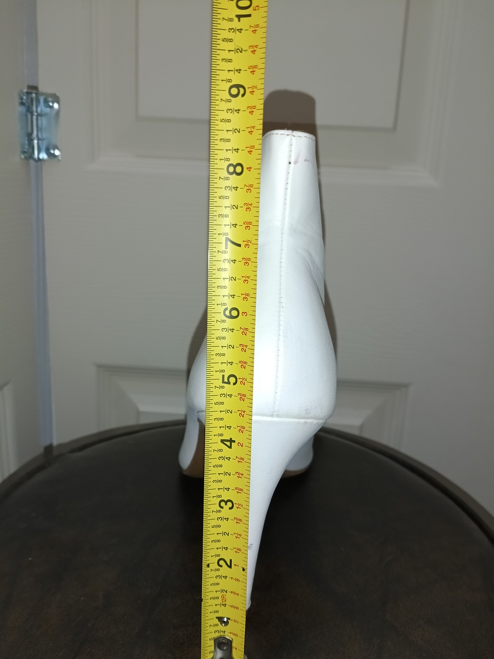 Christian Siriano White Peep Toe Stiletto Ankle Boot - Picture 3 of 8